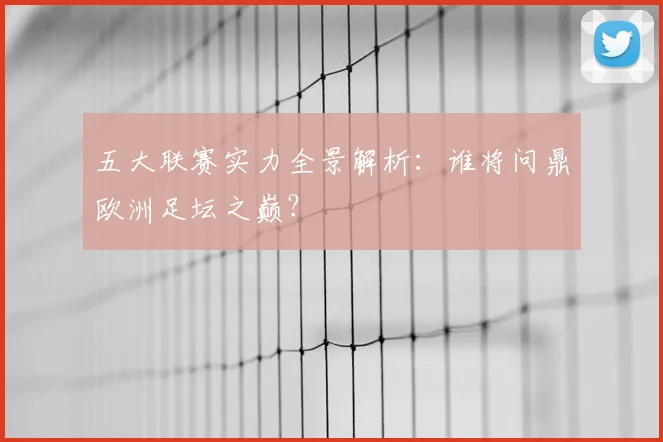 五大联赛实力全景解析：谁将问鼎欧洲足坛之巅？